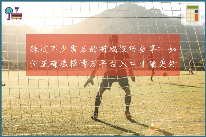 踩过不少雷后的游戏技巧分享：如何正确选择博万平台入口才能更好地享受游戏乐趣